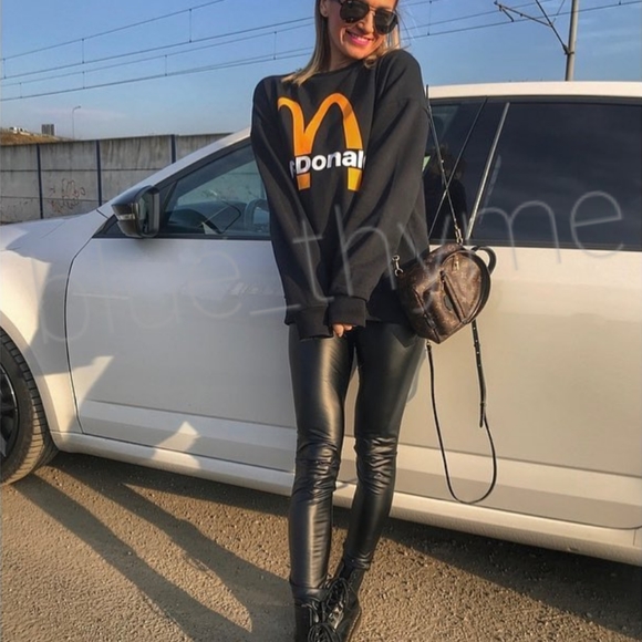 Zara mcdonalds sweatshirt Clearance